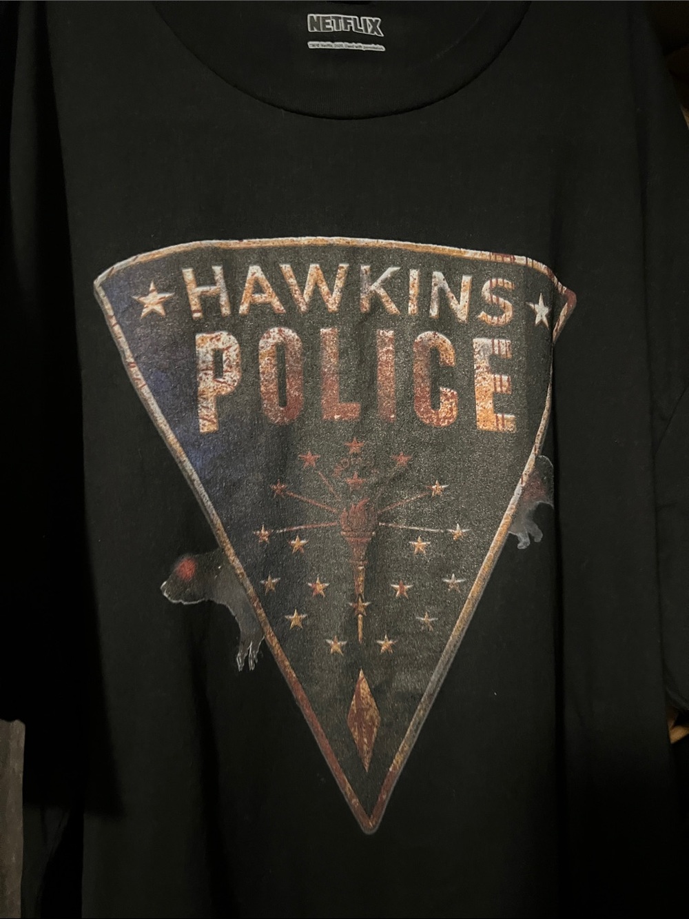 Stranger Things "Hawkins Police" T-shirt 3X Netflix
